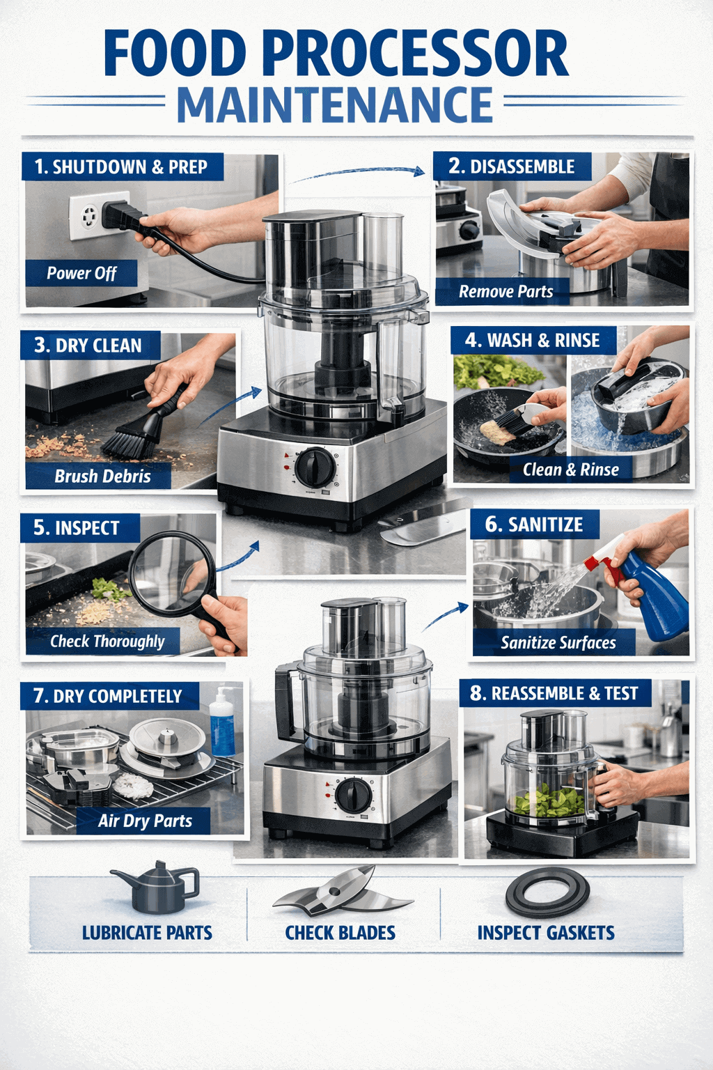Food Processor Cleaning & Maintenance